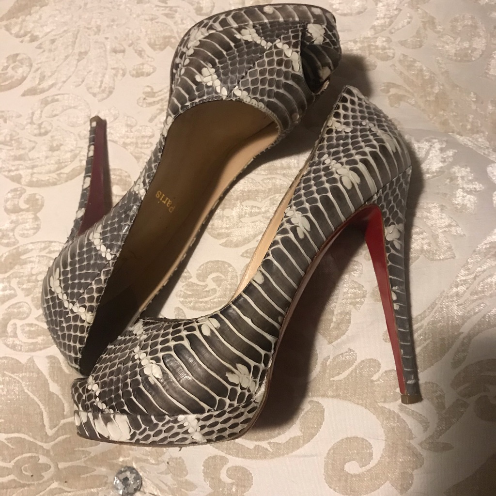 Authentic Christian Louboutin Python